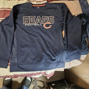 Majestic Bears Football Navy Sweatshirt